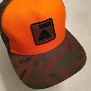 Poler Orange & Camo Cap